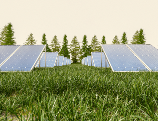 solar power panel sky d rendering